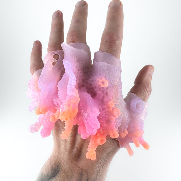 新品 Sermoneta gloves ピンク／パープル カシミア100% 新品 Sermoneta